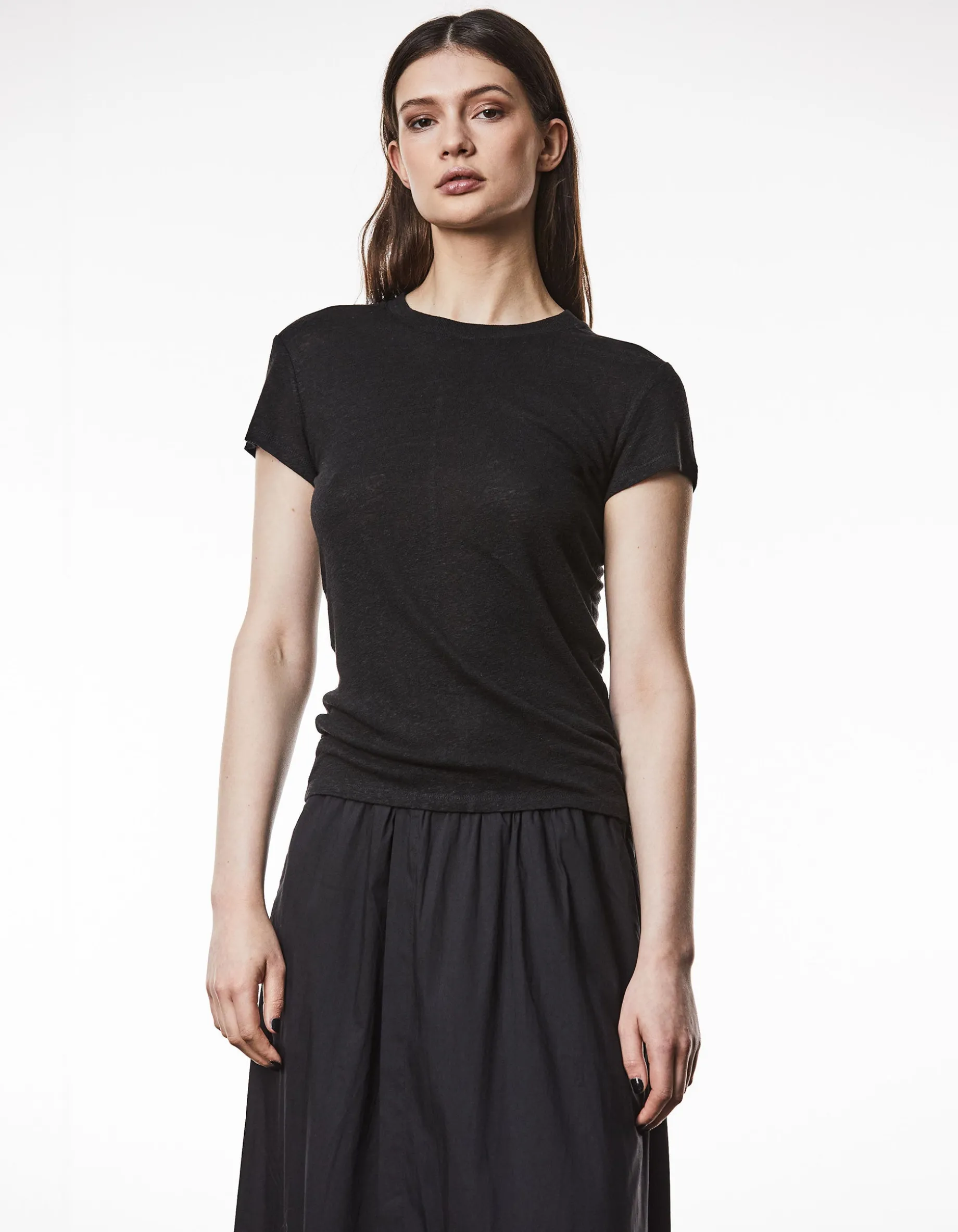 Leinen-Mix T-Shirt