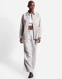 Leinen-Mix Wide-Leg Hose Nimela
