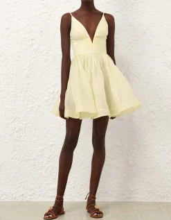 Leinen-Seiden-Mix Trägerkleid Illuminate