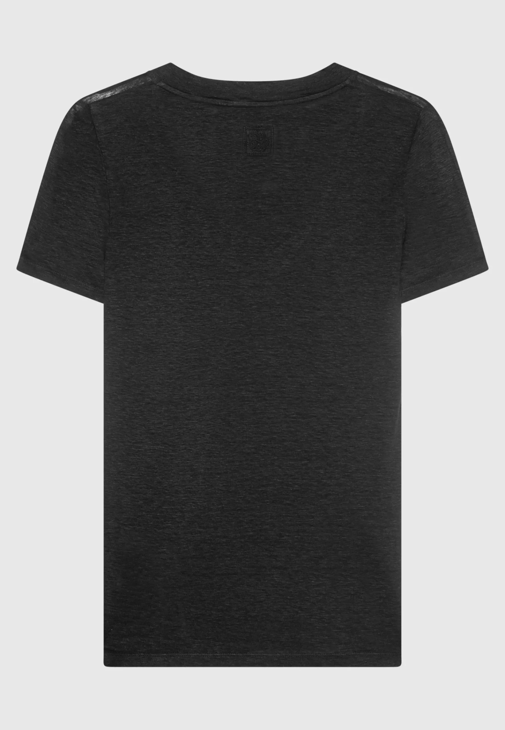 Leinen-Shirt mit V-Ausschnitt