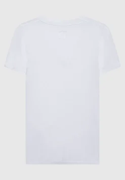 Leinen-Shirt mit V-Ausschnitt