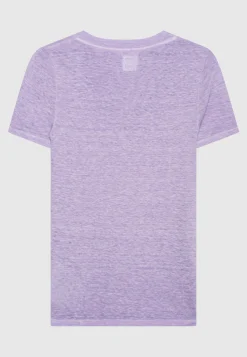 Leinen-Shirt mit V-Ausschnitt