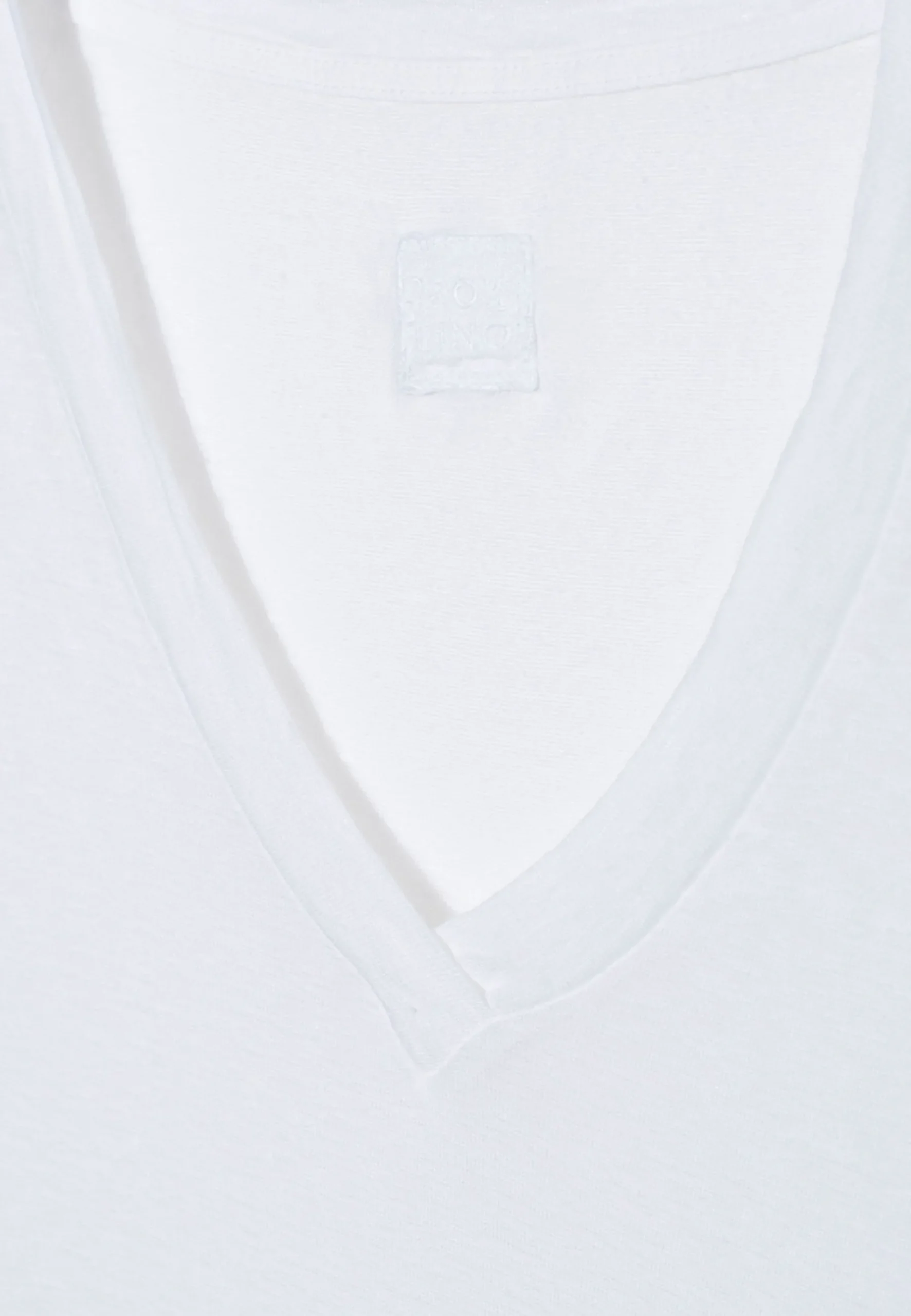 Leinen-Shirt mit V-Ausschnitt