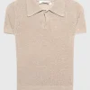 Leinen-Strick-Polo Shirt Lumen