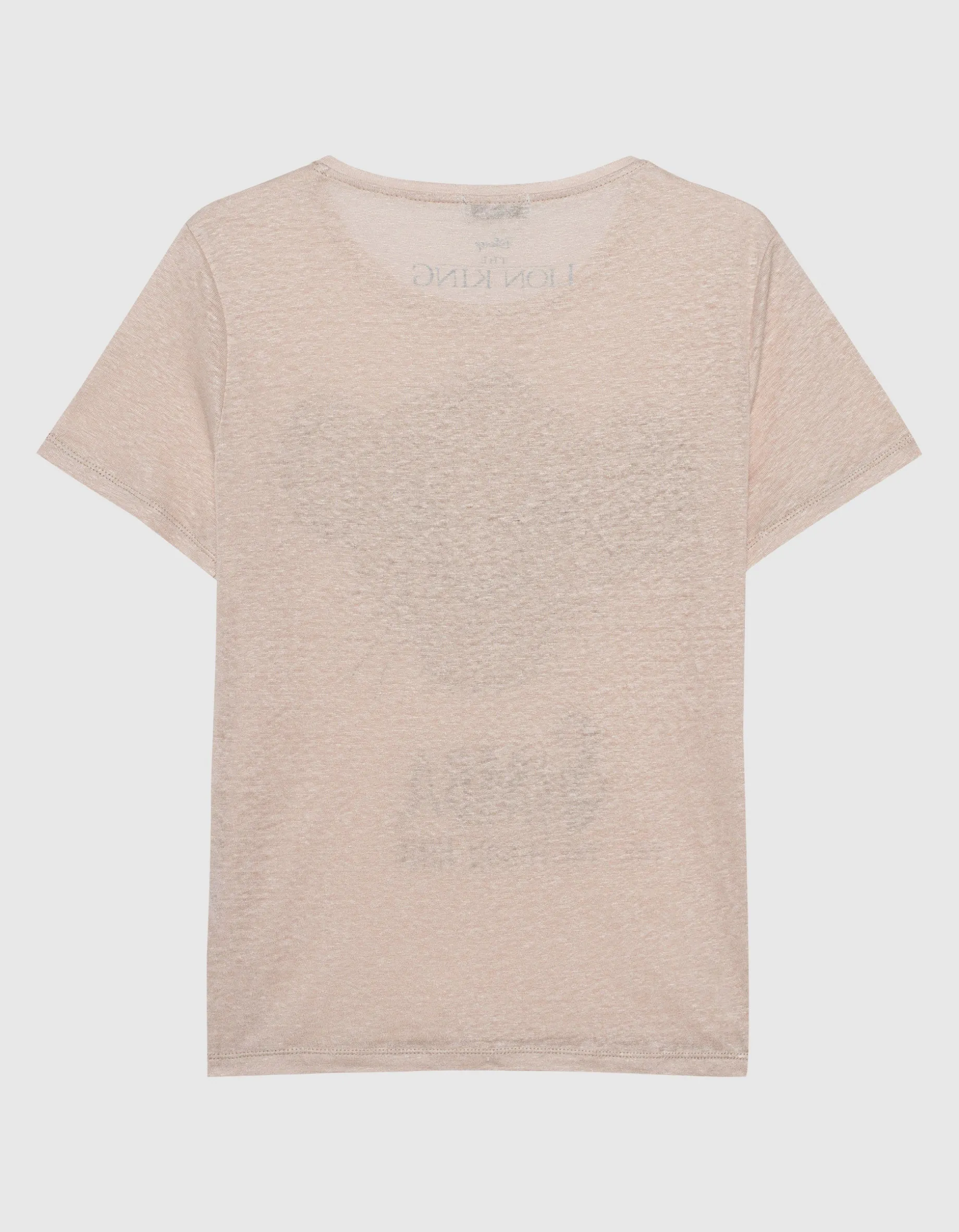 Leinen-T-Shirt mit Strasssteinen