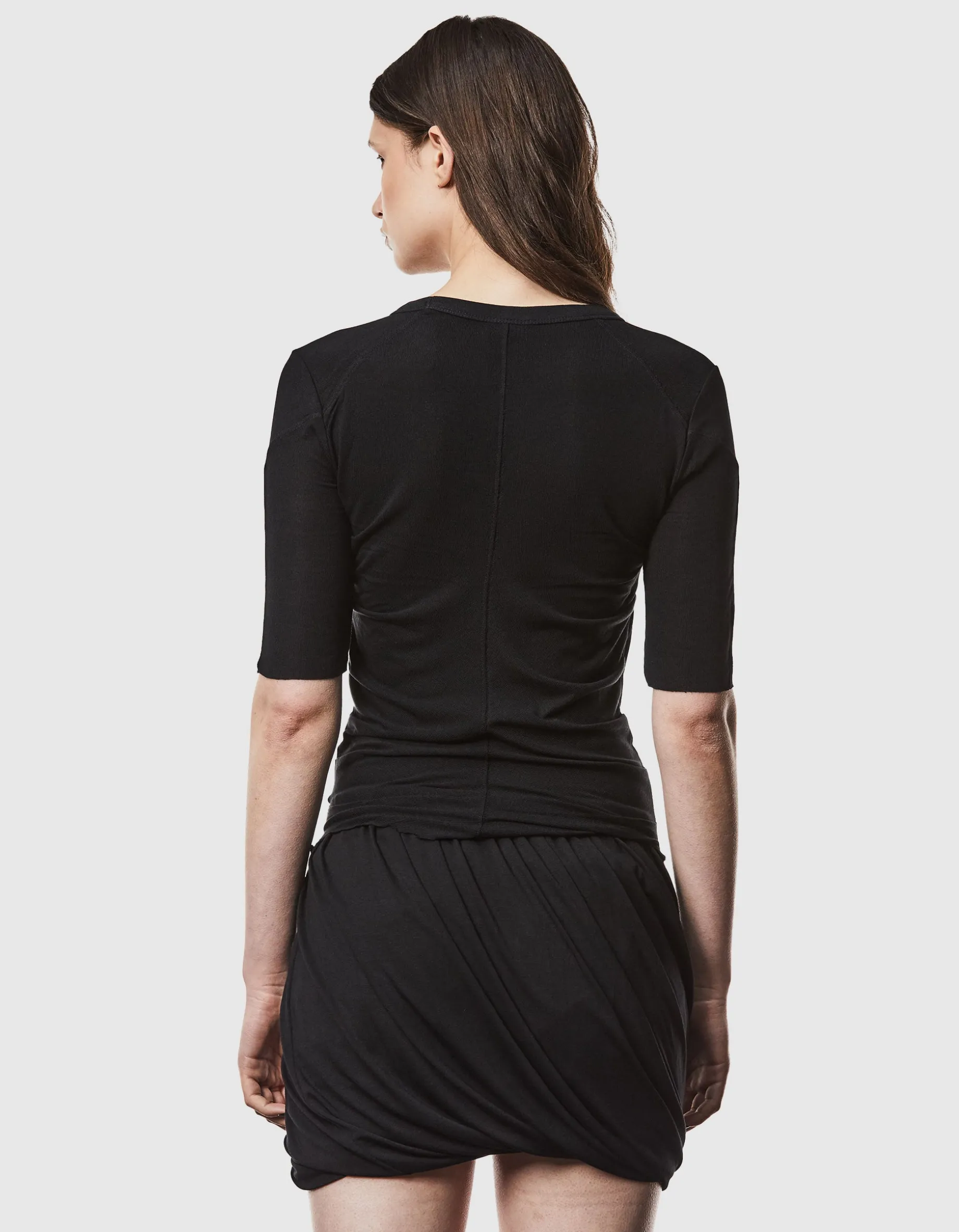 Long-Shirt mit Raffungen