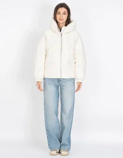 Loose-Fit Daunen Jacke mit Kapuze