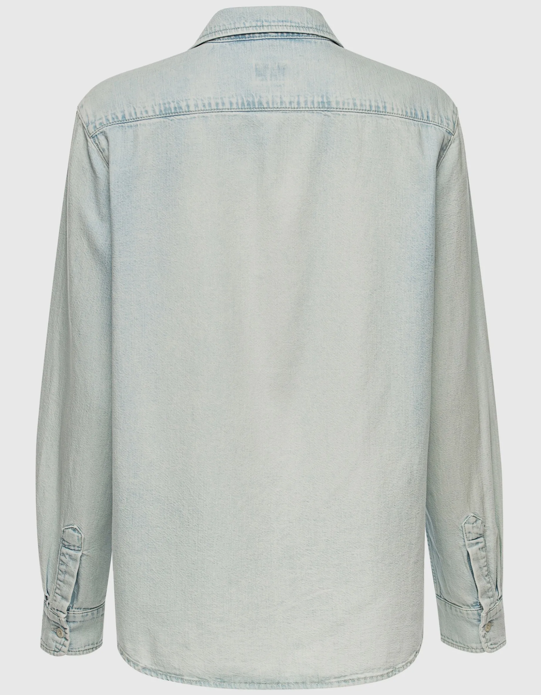 Loose-Fit Jeanshemd im Washed-Out Look