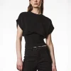Loose-Fit T-Shirt mit elastischem Bund