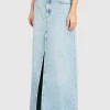 Maxi Jeans-Rock Sandy mit Gehschlitz