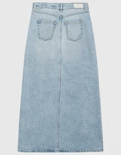 Maxi Jeans-Rock Sandy mit Gehschlitz