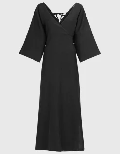 Maxi Leinen-Kleid