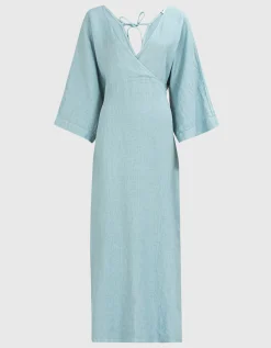 Maxi Leinen-Kleid