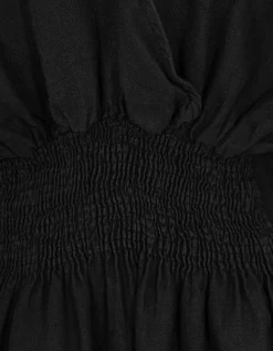 Maxi Leinen-Kleid