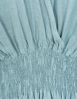 Maxi Leinen-Kleid