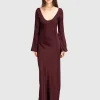 Maxi Satin-Kleid Valletta