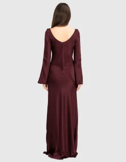 Maxi Satin-Kleid Valletta