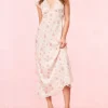 Maxi Seiden-Mix-Kleid Theodore