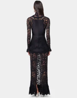 Maxi-Kleid mit Spitze