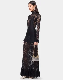 Maxi-Kleid mit Spitze