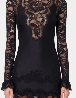 Maxi-Kleid mit Spitze