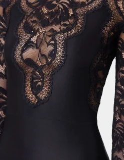 Maxi-Kleid mit Spitze