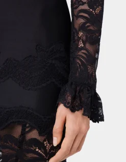 Maxi-Kleid mit Spitze