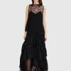 Maxi-Spitzen-Kleid mit separatem Top