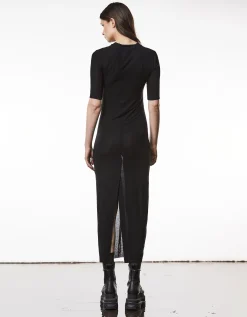 Midi Jersey-Kleid