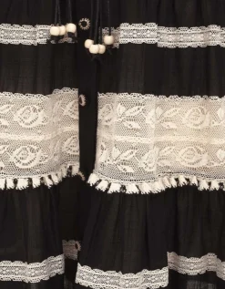 Midi-Kleid Rhiannon Lace Billow mit Spitzendetails