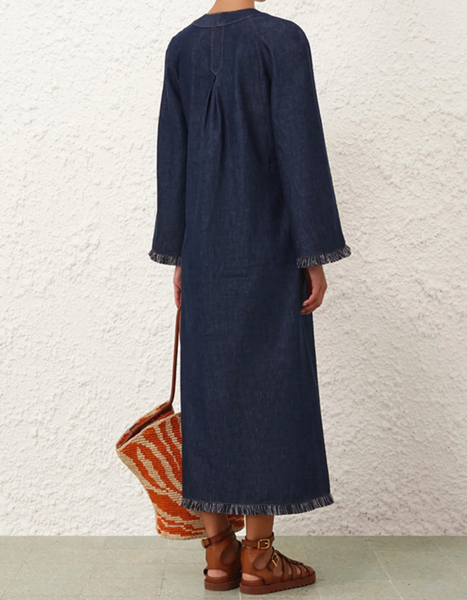 Midi-Kleid Rhiannon mit Fransen