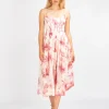Midi-Träger-Korsagenkleid Waverly