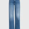 Mid-Rise Straight-Leg Jeans