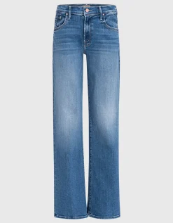 Mid-Rise Straight-Leg Jeans