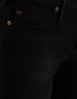 Mid-Waist Straight-Leg Jeans