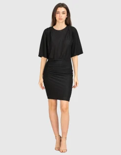 Mini-Kleid Hellana mit Schulterpolstern