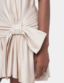 Mini-Kleid mit Schleife und Rücken-Cut-Out