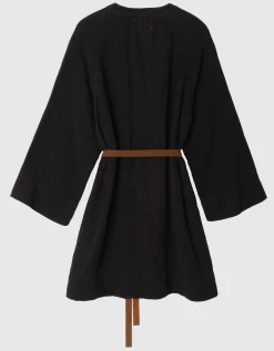 Musselin-Kleid Carlotta mit Bindegürtel