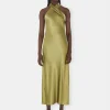 Neckholder Satin-Kleid Pandora