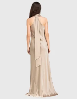 Neckholder Satin-Kleid Pandora