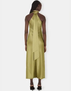 Neckholder Satin-Kleid Pandora