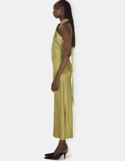 Neckholder Satin-Kleid Pandora