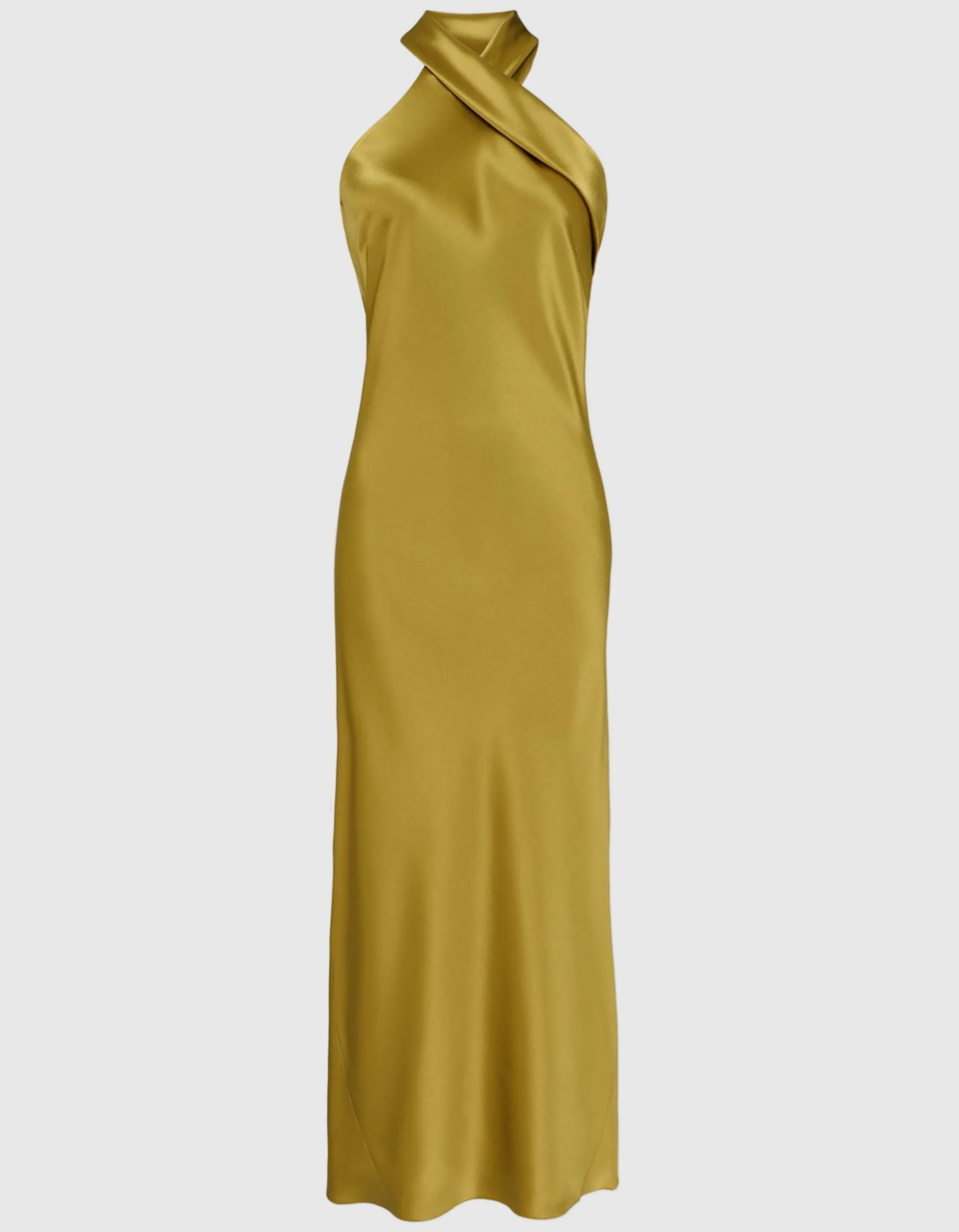 Neckholder Satin-Kleid Pandora
