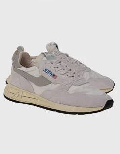 Nylon-Sneaker mit Wildleder-Details