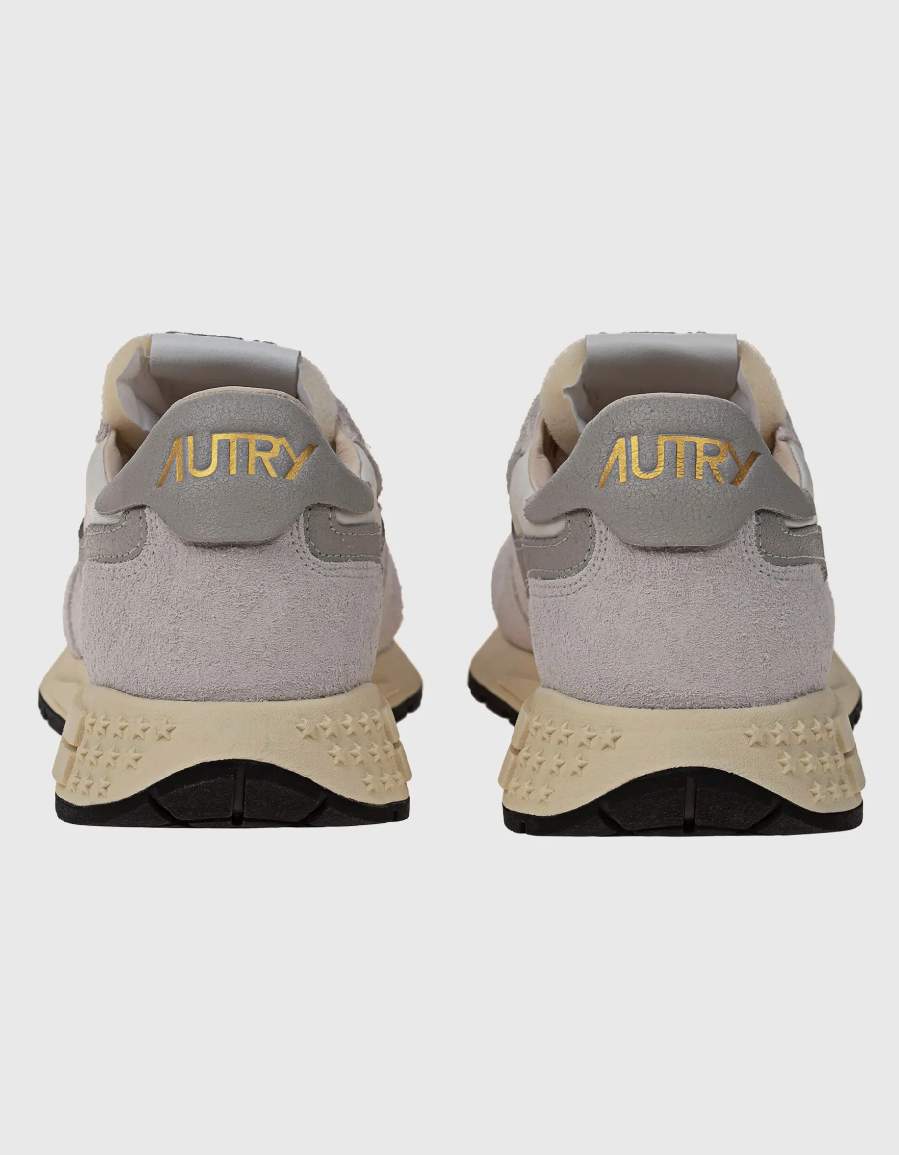 Nylon-Sneaker mit Wildleder-Details