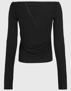 Off Shoulder Viskose-Longsleeve