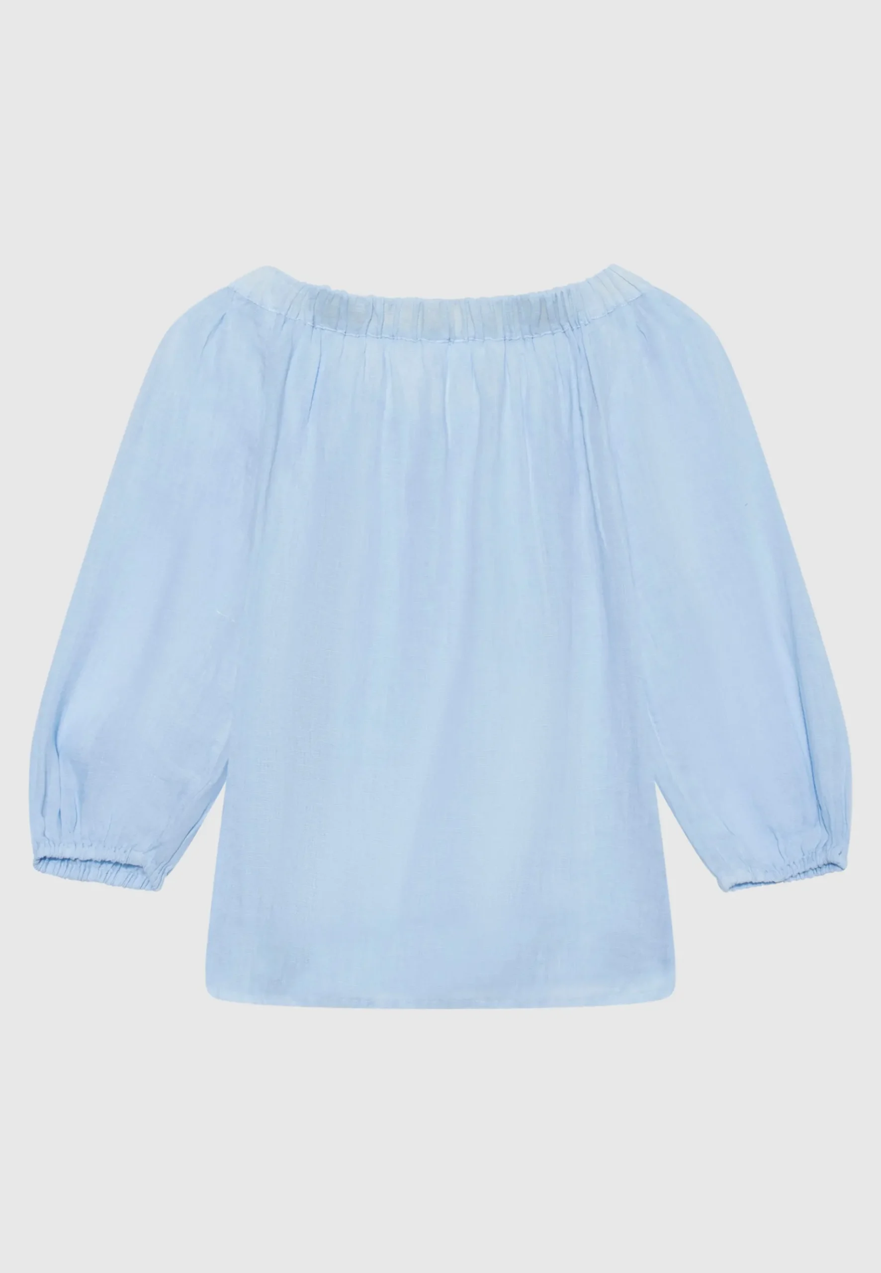 Off-Shoulder Leinen-Bluse