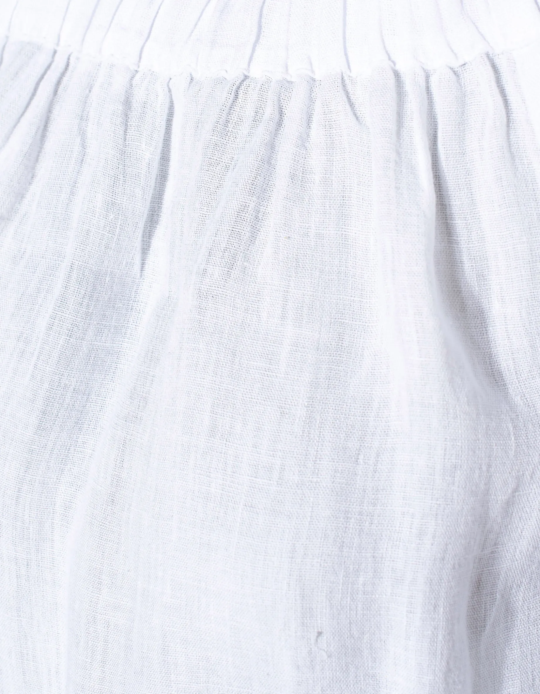 Off-Shoulder Leinen-Bluse
