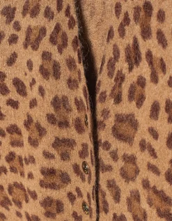 Oversize Alpaka-Mix Cardigan Crush im Leo-Design