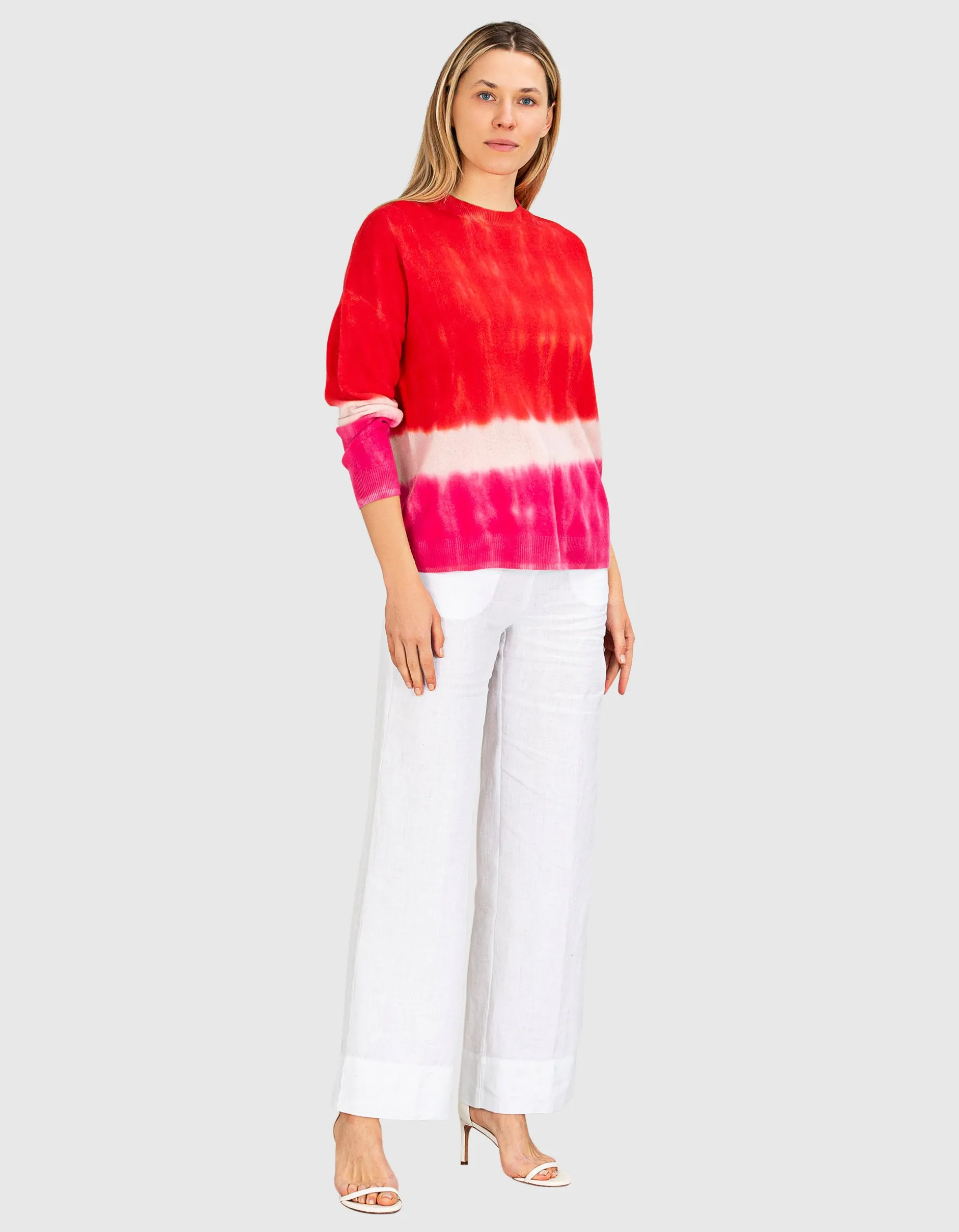 Oversize Batik-Kaschmir-Pullover